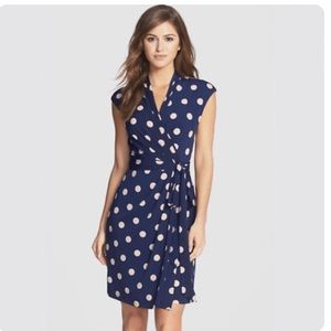 Eliza J Polka Dots Dress Sz 8.